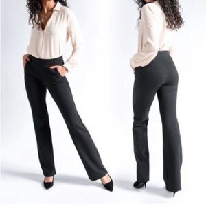 Betabrand Wide Leg Pinstripe Pants XS